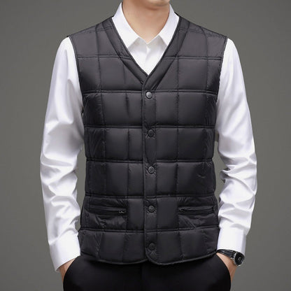 Vest Waistcoat Thermal Liner Dad-style Plus-size Vest