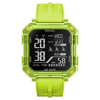 Casual Fashionable Stopwatch Alarm Sports Watch For Students