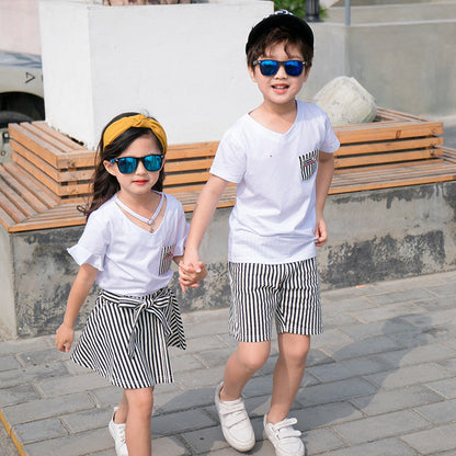 Original innovation trend Korean parent-child outfit