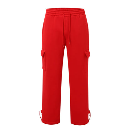 Ankle-Tightening Loose Sweatpants With Multiple Pockets And Drawstrings