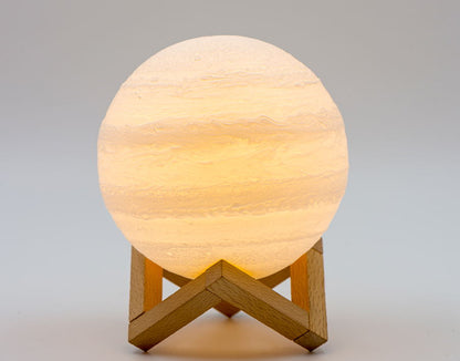 Double color touch 3D printing earth Jupiter lamp