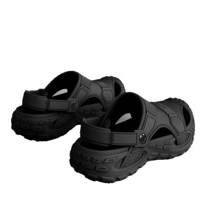 Summer Outdoor Non-slip Soft-soled Closed-toe Half-slippers