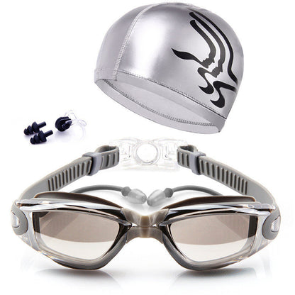Swimming Goggles Set HD Waterproof Anti Fog Swimming Goggles
