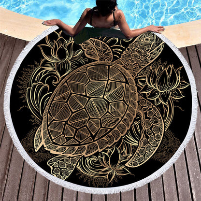 Bronzing Microfiber Beach Towel Can Be Customized