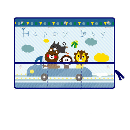 New Car Sunshade With Net Bag Multifunctional Storage Sunscreen Storage Bag Cartoon Car Sucker Curtain