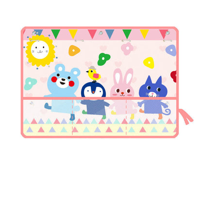 New Car Sunshade With Net Bag Multifunctional Storage Sunscreen Storage Bag Cartoon Car Sucker Curtain