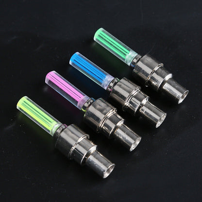 Bicycle Hot Wheels Mountain Bike Pair Color Valve Lamps Glow Stick Valve Core Lamps Bicycle Riding Equipment