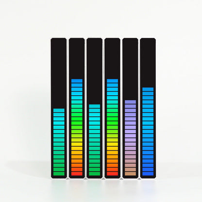 New Car Sound Control Light RGB Voice-Activated Music Rhythm Ambient Light With 32 LED 18 Colors Car Home Decoration Lamp