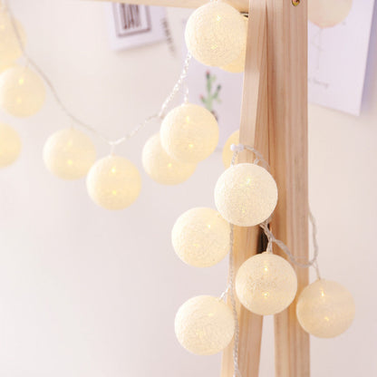 Cotton Thread Ball LED Lantern String Starry Lamp Battery Decoration Lamp