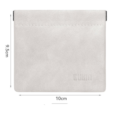BUBM Portable Stainless Steel Shrapnel Earphone Storage Bag Headphone Accessories memory Card USB Organizer Cable Storage Bag