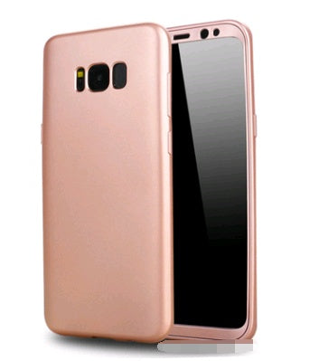 S8 Plus New 360 Degree All-inclusive Mobile Phone Case S8 Paint TPU PC Fuel Injection Soft Shell Combination Shatter-resistant Cover