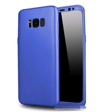 S8 Plus New 360 Degree All-inclusive Mobile Phone Case S8 Paint TPU PC Fuel Injection Soft Shell Combination Shatter-resistant Cover