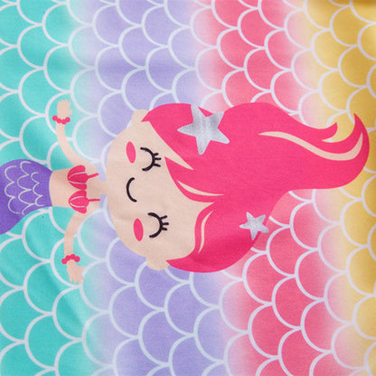 Fashion cute mermaid girls one-piece swimsuit suit