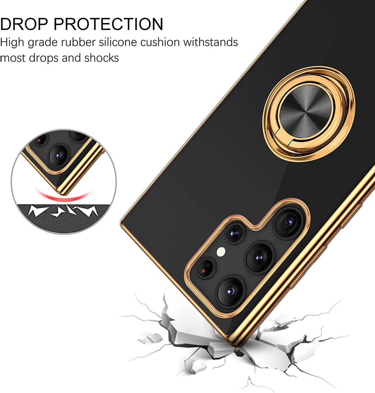 Applicable M54 Phone Case 6D Ring On-board Bracket Silicone Protective Sleeve Electroplating