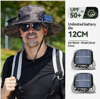 Spray Fan Hat Cooling Sunshade Fisherman Hat