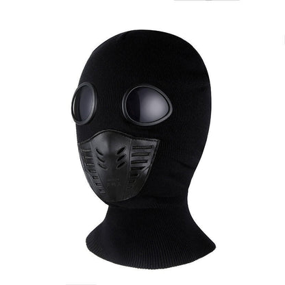 Creative Funny Hat Riding Fleece-lined Neck Protection Glasses Pullover Mask