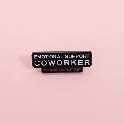 Retro Personalized English Letter Metal Enamel Badge