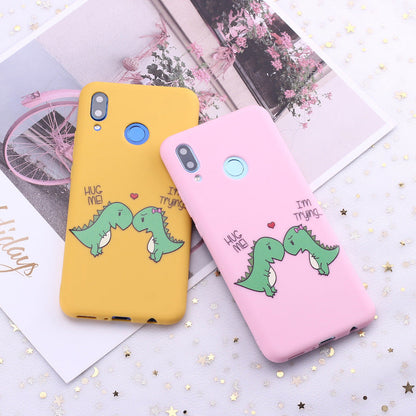 Painted dinosaur phone case