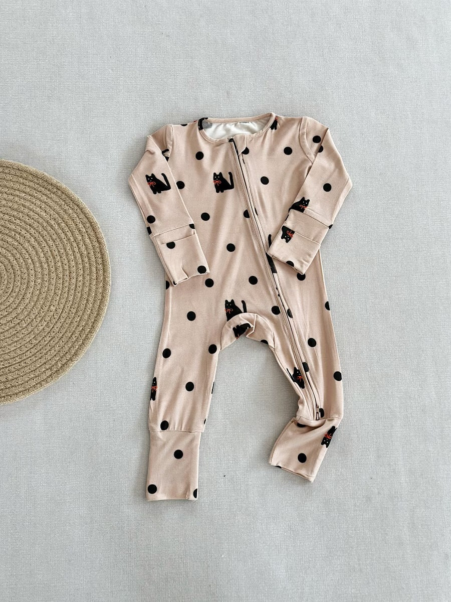 Bamboo Fiber Onesie European And American Style For Infants And Toddlers