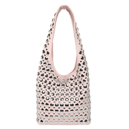 New Punk-style Studded Single-shoulder Bag