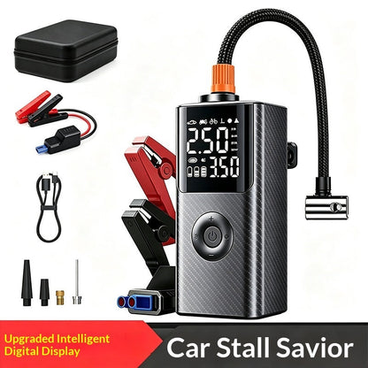 Portable Car Battery Starter With Air Pump