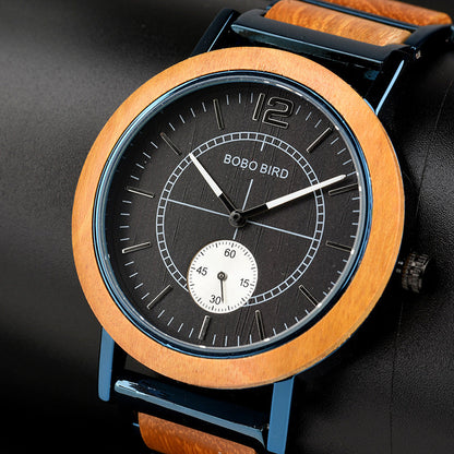 Minimalist-style Classic Wooden Analog Quartz Watch