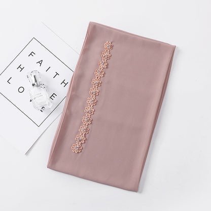 Pearl Chiffon Nail Pearl Decorative Headscarf