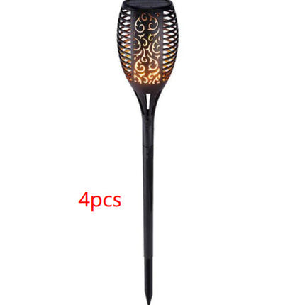 Solar Flame Flickering Garden Led Light Ip65 Outdoor Solar Tiki Torch Light Spotlights Landscape Decoration Led Lamp