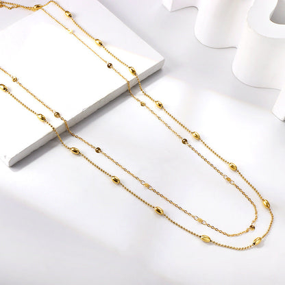 Sweet-and-cool Edgy Two-layer Waist Chain