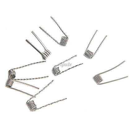 48pcs Pre Built Coils Rta Rda Flat Twisted Fused Clapton Qua