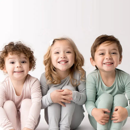 2023 Bamboo Fiber Toddler Kids Pajamas Set - # BOAA11710008