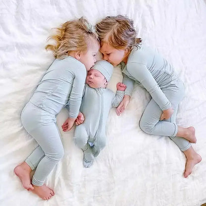 2023 Bamboo Fiber Toddler Kids Pajamas Set - # BOAA11710008