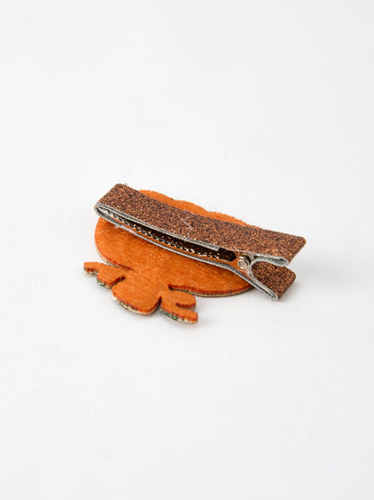 Halloween Pumpkin Girls Hair Clip