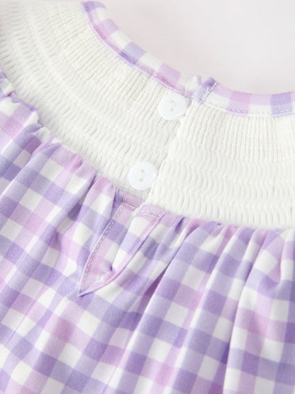 Halloween Ghost Plaid Bow Girls Bloomer Set