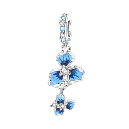 Lily Of The Valley Iris And Spinning Flower DIY Bracelet Pendant Accessories