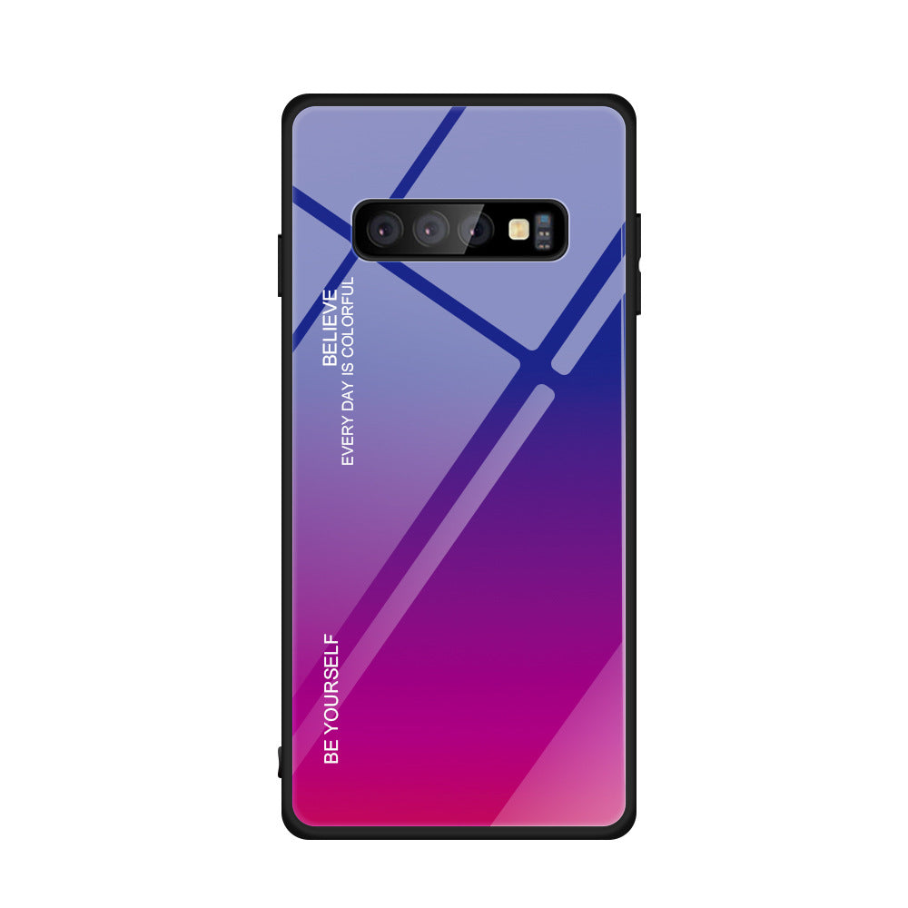 Gradient glass phone case