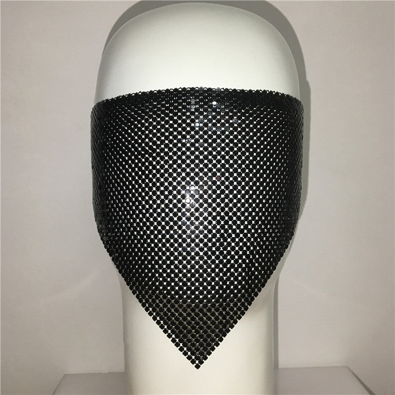 Personality Trend Accessories Rhinestone Mask
