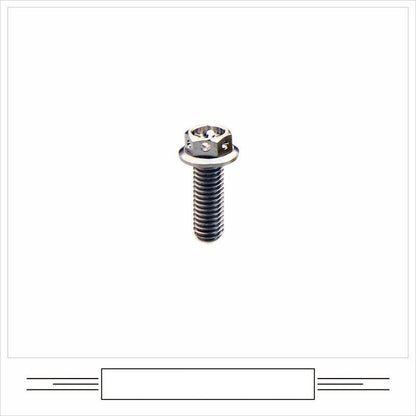 EFsolid Titanium Alloy Flange Head Screw Head Floor Empty Motorcycle Modified Screw