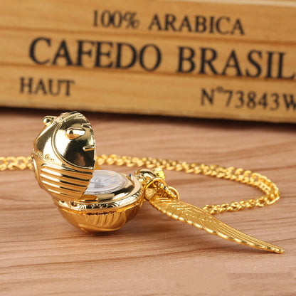 Golden pocket watch