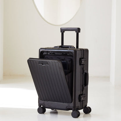 20 Inch 24 Inch Aluminum Frame Luggage Compartment, Front Opening Luggage Compartment, TSA Lock, Silent Rotating Wheel, Business Travel Hand Held Rolling Case