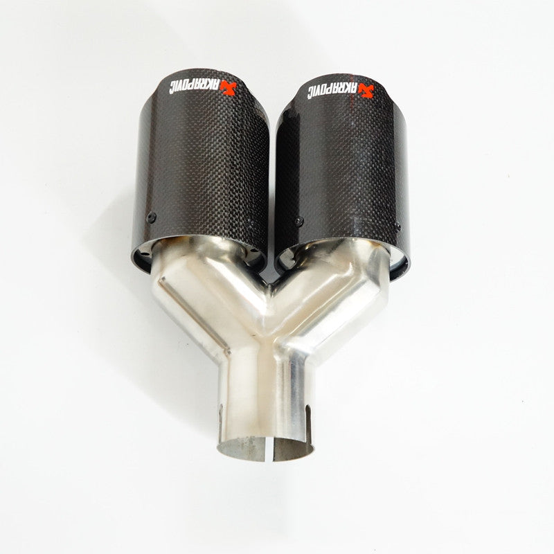One Modified Two Tail Throat Car Decorative Exhaust Pipe