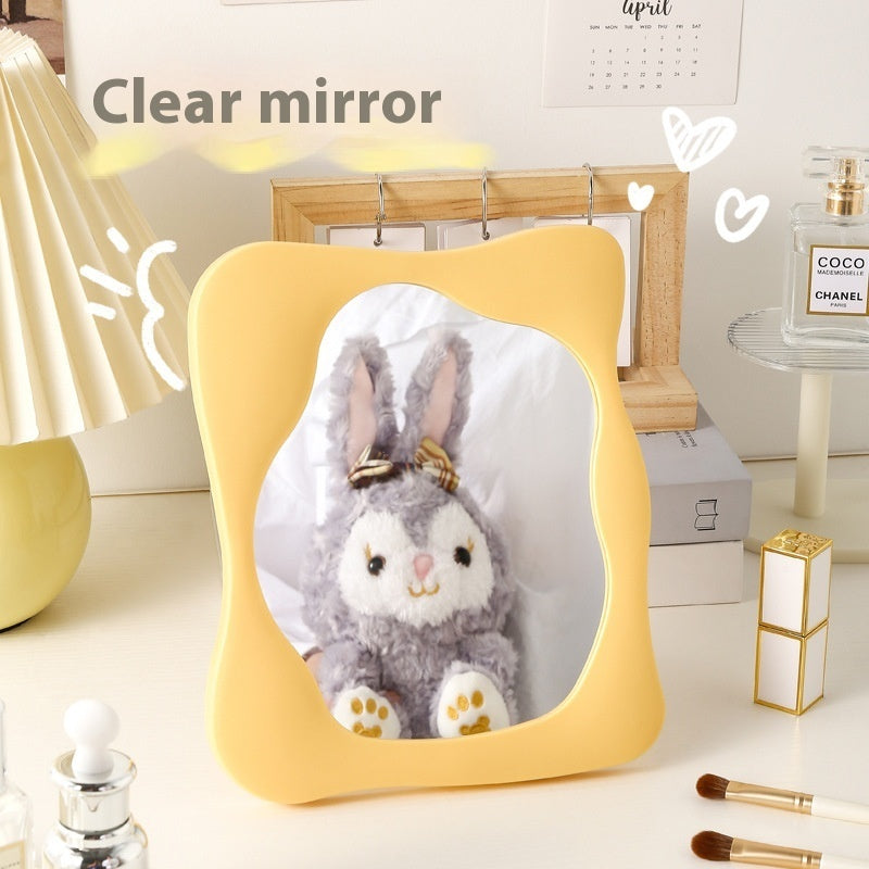 Simple Special-shaped Living Room Cosmetic Mirror Desktop Plastic