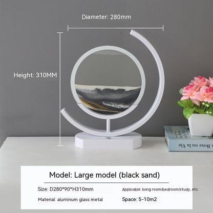 High-end Business Gifts Quicksand Painting 3D Living Room Decorations Lights Creative Lamp Led Lights