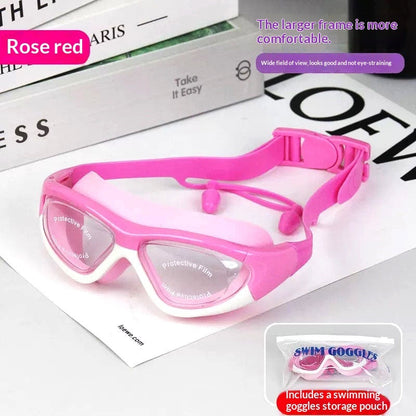 Childrens Anti-fog Swim Goggles With Built-in Earplugs