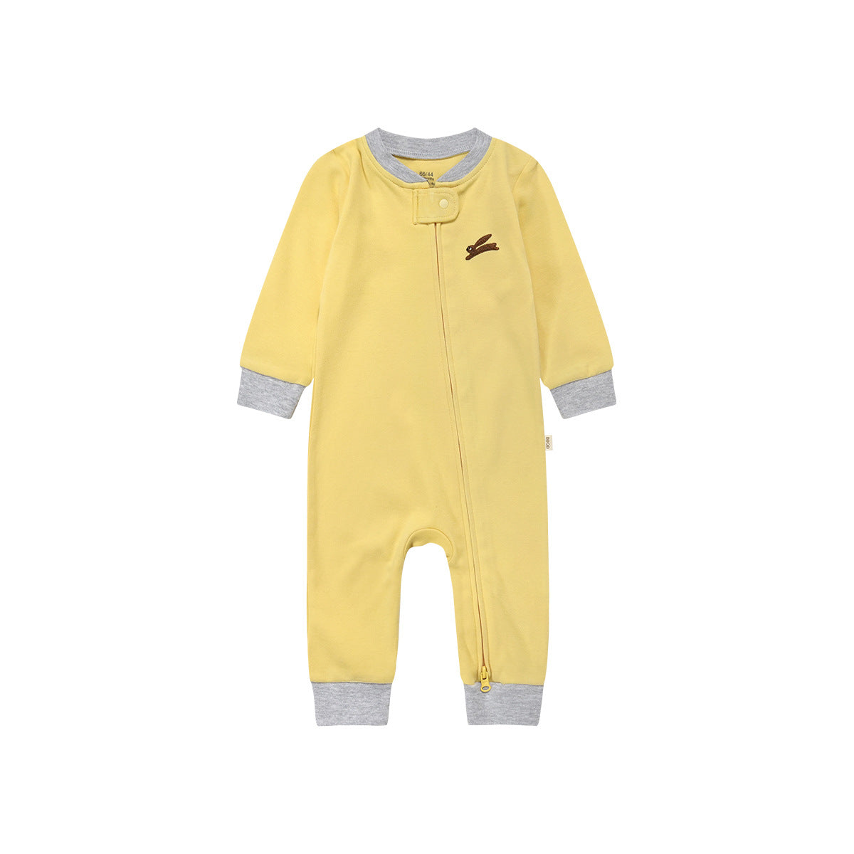 Zippered Cotton Baby Romper Outdoor Crawling Clothes