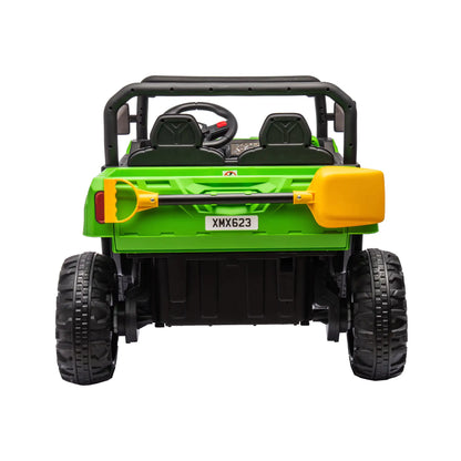 24V Ride On Truck 2 Seater Ride On UTV With 2x200W Motor Ride On Dump Truck With Dump Bed Shovel Ride On Car With Remote Control Electric Vehicle With Non Slip Tyre For Boys Girls - # BOT&G511210003