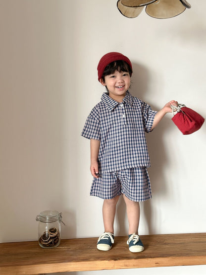 Kids' Shirt And Shorts Set Girls' Dress Sibling Matching Outfits