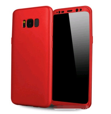S8 Plus New 360 Degree All-inclusive Mobile Phone Case S8 Paint TPU PC Fuel Injection Soft Shell Combination Shatter-resistant Cover