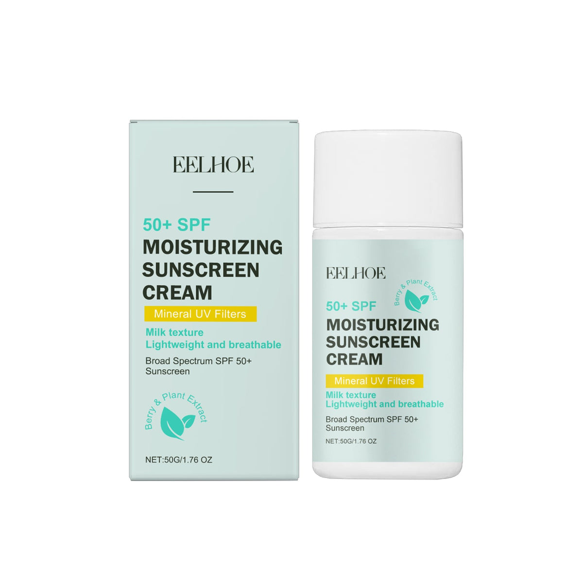 Moisturizing sunscreen with strong UV protection