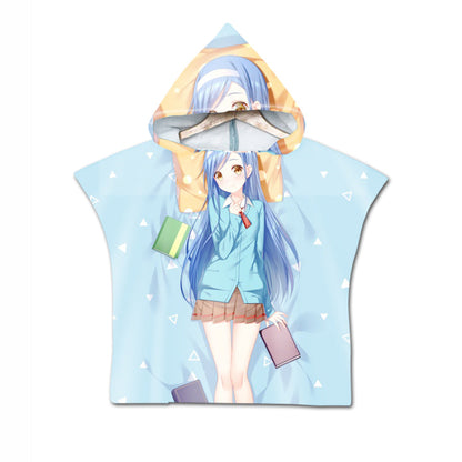 Embroidery 2-Day Delivery Embroidery Animal Digital Print Beach Towel Kids Children Hooded Bath Towel Microfiber